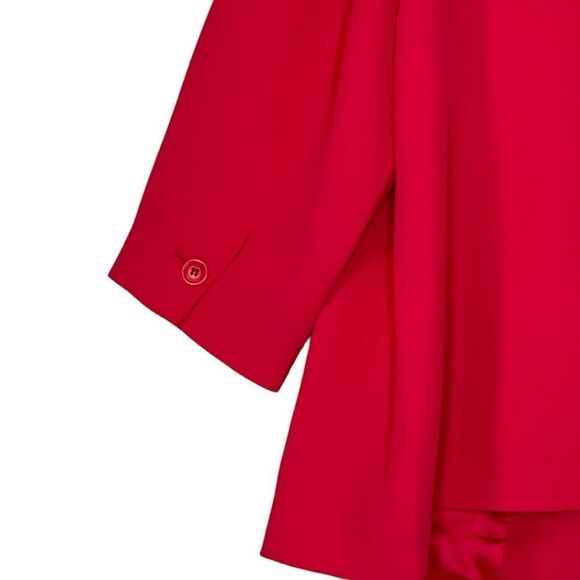 Talbots Fuschia Crepe Open Front Blazer | Size 20W - Picture 5 of 7